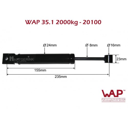 Schokdemper / Amortisseur WAP 35.1 - 2000kg - 20100